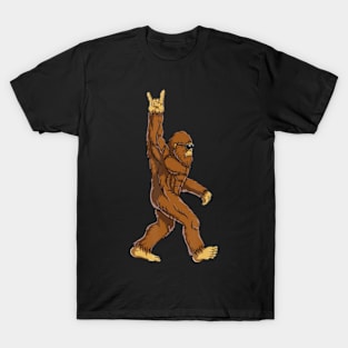 Bigfoot Rock On Sasquatch Rock And Roll Men T-Shirt